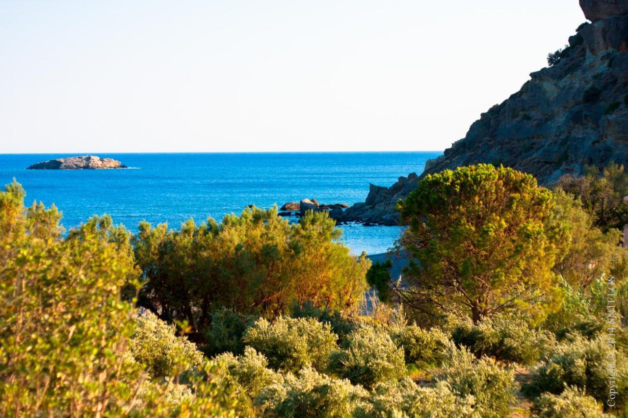 Stefanos Apartments Agia Fotia  ภายนอก รูปภาพ